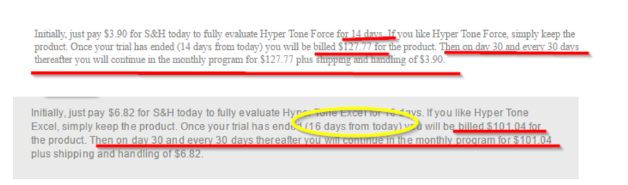 Hyper Tone Force and Hyper Tone Excel Terms Image