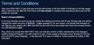 xanogen free trial terms and conditions