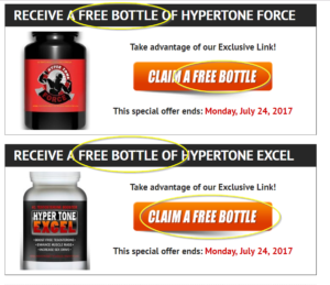 Hyper tone Force and Hyper tone Excel Free Bottle Links